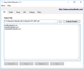Easy Email Extractor screenshot
