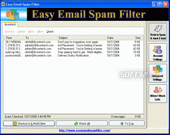 Easy Email Spam Filter screenshot 3