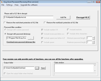 Easy Excel Password Recovery Free screenshot