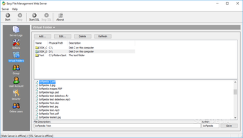 Easy File Management Web Server screenshot 2