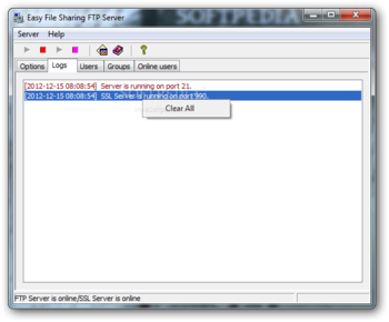 Easy File Sharing FTP Server screenshot 3