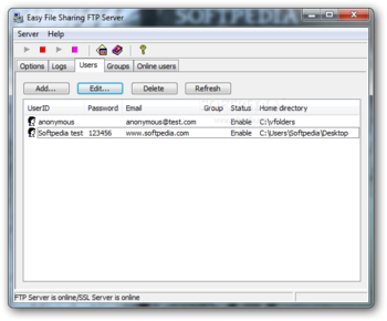 Easy File Sharing FTP Server screenshot 4