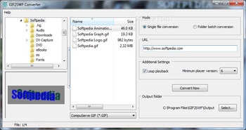 Easy GIF2SWF Converter screenshot