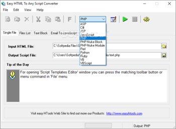 Easy HTML To Any Script Converter screenshot 2
