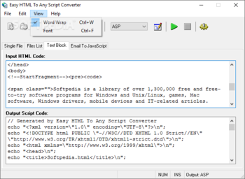 Easy HTML To Any Script Converter screenshot 7