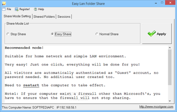 Easy Lan Folder Share screenshot