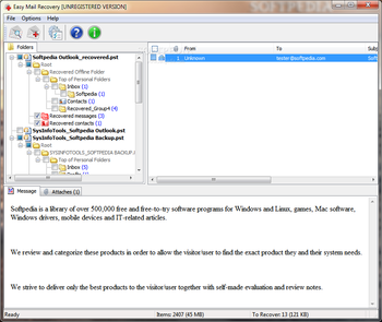 Easy Mail Recovery screenshot