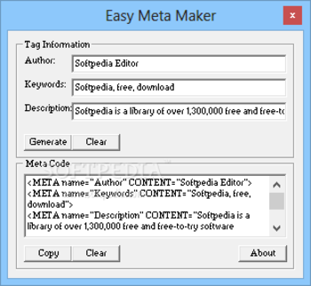 Easy Meta Maker screenshot