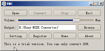 Easy MIDI Convertor screenshot