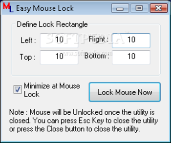 Easy Mouse Lock screenshot