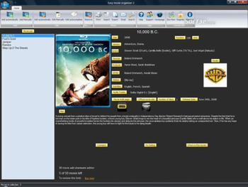 Easy movie organizer screenshot