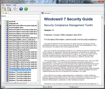 Easy Office Recovery screenshot
