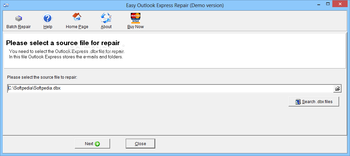 Easy Outlook Express Repair screenshot