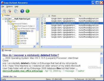 Easy Outlook Recovery screenshot 2