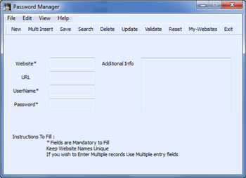 Easy Password Manager screenshot