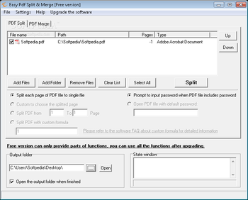 Easy Pdf Split & Merge Free screenshot