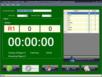 Easy Poker Tournament Timer screenshot