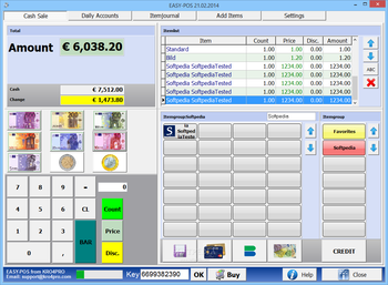 EASY-POS (formerly EASY-CASH) screenshot