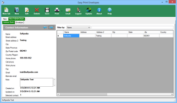 Easy Print Envelopes screenshot