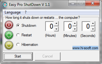 Easy Pro Shutdown screenshot