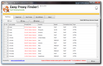 Easy Proxy Finder screenshot