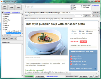 Easy Recipe Manager screenshot