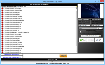 Easy Resize JPEG's by Folder screenshot