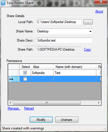 Easy Share screenshot
