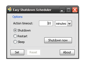 Easy Shutdown Scheduler screenshot