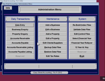 Easy Street Accounting screenshot