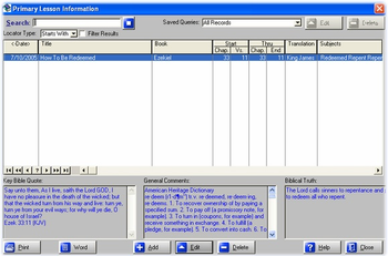 Easy Sunday School Planner screenshot