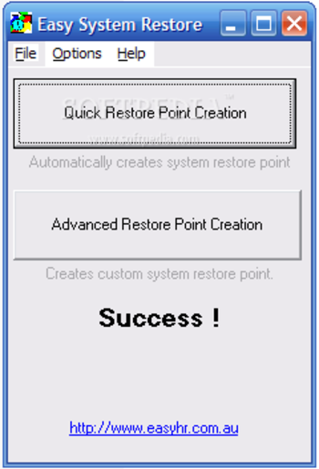 Easy System Restore screenshot