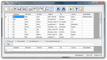 Easy Tables screenshot
