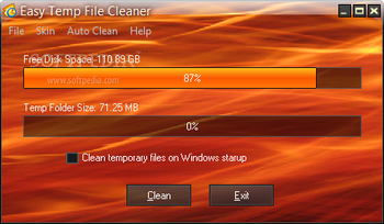 Easy Temp File Cleaner screenshot
