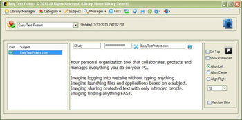 Easy Text Protect screenshot