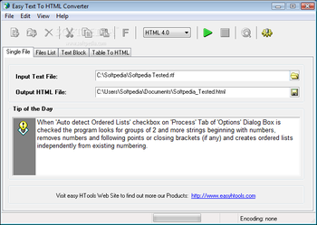 Easy Text To HTML Converter screenshot
