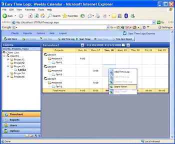 Easy Time Logs Express screenshot 2