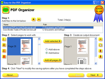 Easy-to-Use PDF Organizer screenshot 1