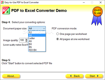 Easy-to-Use PDF to Excel Converter screenshot 2