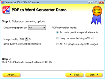 Easy-to-use PDF to Word Converter screenshot 2