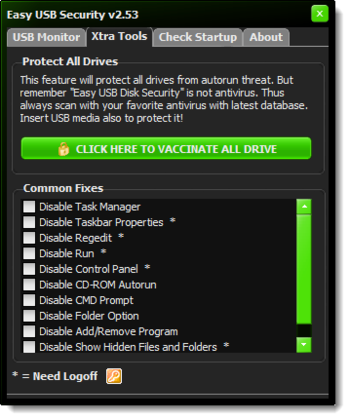 Easy USB Security screenshot