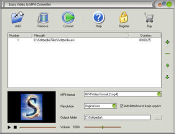 Easy Video to MP4 Converter screenshot