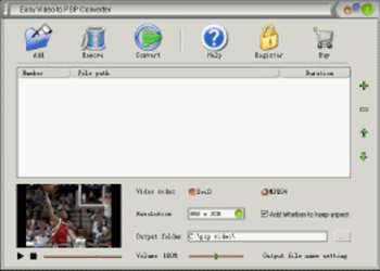 Easy Video to PSP Converter screenshot