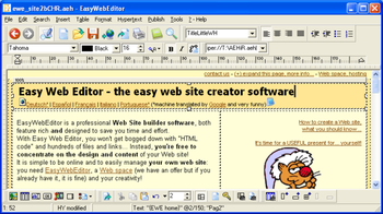 Easy Web Editor screenshot