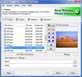 Easy Website Photo Gallery screenshot 3