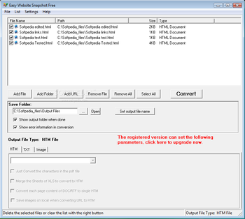 Easy Website Snapshot Free screenshot