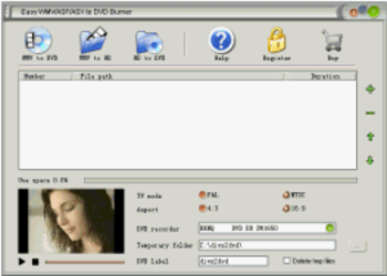 Easy WMV/ASF/ASX to DVD Burner screenshot