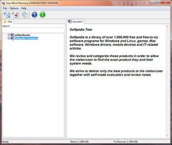 Easy Word Recovery screenshot