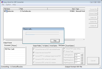 Easy Word to Pdf Converter screenshot 2