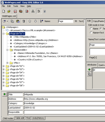 Easy XML Editor screenshot